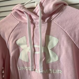 Pink Small Under Armor Sweatshirt with Hoodie